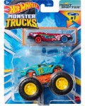 Бъги Hot Wheels Monster Trucks - Night Shifter, с количка, 1:64