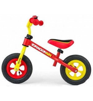 Балансиращо колело Milly Mally - Dragon Air, Червено и жълто