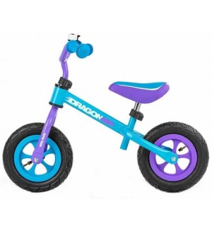 Балансиращо колело Milly Mally - Dragon Air, Синьо и лилаво
