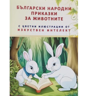 Български народни приказки за животните с цветни илюстрации от изкуствен интелект