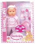 Интерактивна играчка Dimian - Кукла Bambolina, 38 cm, с комплект за хранене