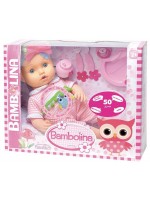 Интерактивна играчка Dimian - Кукла Bambolina, 50 cm, с комплект за хранене Интерактивна играчка Dimian - Кукла Bambolina, 50 cm, с комплект за хранене