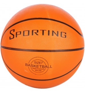 Баскетболна топка E&L cycles - Sporting, размер 7, оранжева