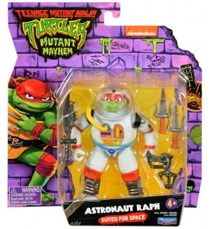 Базова eкшън фигура TMNT Mutant Mayhem - Костенурка нинджа Пълен хаос, Astronaut Raph