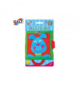 Бебешка играчка Galt - Мека книжка с дръжка, домашни животни