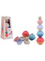 Бебешка играчка Johntoy - Happy World, кула от топки от биопластмаса, 9 части