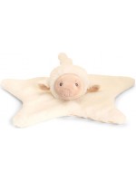 Бебешка играчка за гушкане Keel Toys - Агънце с кърпичка, 32 cm