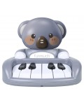 Бебешка музикална играчка Chipolino - Пиано коала, тъмносива