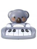 Бебешка музикална играчка Chipolino - Пиано коала, тъмносива