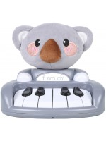 Бебешка музикална играчка Chipolino - Пиано плюшена коала, светлосиво