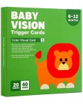 Бебешки карти за визуална стимулация Smart Baby - 20 броя, двулицеви