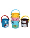 Бебешки комплект за баня Raya Toys - Кофички, животни, 5 броя