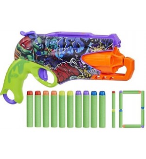 Бластер Nerf - Teenage Mutant Ninja Turtles, с 10 стрели