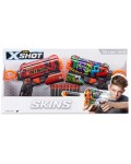 Бластери Zuru X Shot Skins - Flux, с 16 стрели, 2 броя