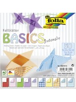 Блокче с цветни хартии за оригами Folia - Basics Intensive