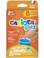 CARIOCA BABY Finger Paints 8 цвята x 50ml 