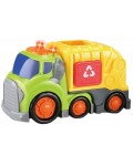 Боклукчийски камион Felyx Toys - Kiddy Go, със светлини и звуци, 19.5 cm