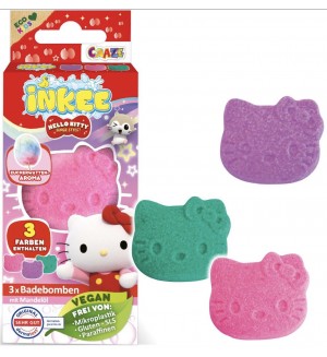 Бомбичка за баня Craze Inkee - Hello Kitty, мини пакет