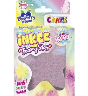 Бомбичка за баня Craze Inkee - Пенлива звезда, асортимент
