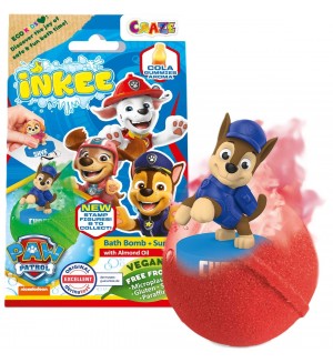 Бомбичка за баня Craze - Paw Patrol, с фигурка изненада, асортимент Бомбичка за баня Craze - Paw Patrol, с фигурка изненада, асортимент