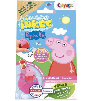 Бомбичка за баня Craze - Peppa Pig, с фигурка изненада, асортимент Бомбичка за баня Craze - Peppa Pig, с фигурка изненада, асортимент