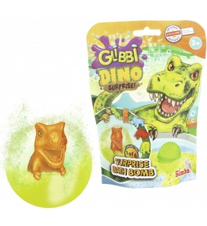 Бомбичка за баня с играчка Simba Toys Glibbi - Динозавър, асортимент
