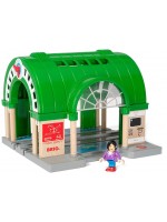 Играчка от дърво Brio World - Централна жп гара