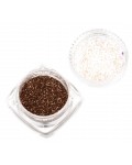 Брокатен блестящ прах Ем Арт - Кафяв, 0.2 mm 