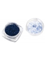Брокатен блестящ прах Ем Арт - Тъмносин, 0.2 mm (Вариант 1)