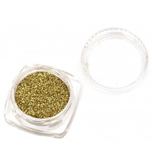 Брокатен блестящ прах Ем Арт - Златист, 0.2 mm (Вариант 1)