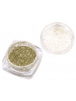 Брокатен блестящ прах Ем Арт - Златист, 0.2 mm (Вариант 2)