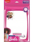 Бяла дъска Maped Barbie - С маркер и гъба