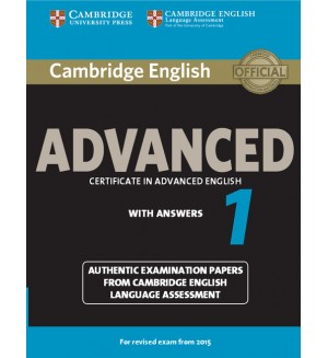 Cambridge English Advanced 1 for Revised Exam from 2015 Student's Book with Answers