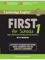 Cambridge English First 1 for Schools for Revised Exam from 2015 Student's Book with Answers
