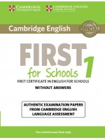 Cambridge English First for Schools 1 for Revised Exam from 2015 Student's Book without Answers