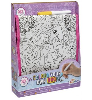 Чанта за оцветяване Grafix - Пони, с 4 маркера