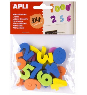 Комплект цифри Apli - Магнитни, 20 броя