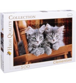 Пъзел Clementoni от 500 части - Котета