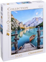 Пъзел Clementoni от 500 части - Езерото Брайес, Италия