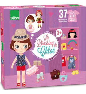 Игра с магнити Vilac - Гардеробът на Клои