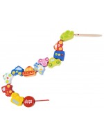 Игра за нанизване Classic World - Трафик, с дървени фигурки Игра за нанизване Classic World - Трафик, с дървени фигурки