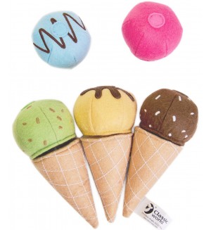 Игрален комплект Classic World - Сладоледи от текстил