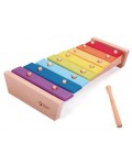 Детска дървена играчка Classic World – Ксилофон с цветовете на дъгата