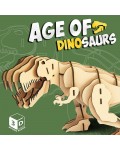 Дървен 3D пъзел Raya Toys - Age of Dinosaurs: Tyrannosaurus Rex, 50 части