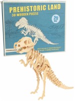 Дървен 3D пъзел Rex London - Праисторическа земя, Тиранозавър