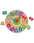 Дървен часовник сортер Melissa & Doug - Цветове и форми