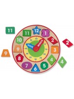 Дървен часовник сортер Melissa & Doug - Цветове и форми