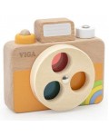 Дървен детски фотоапарат Viga Toys - С цветни филтри