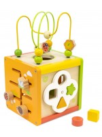 Дървен дидактически куб 5 в 1 Viga Toys