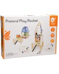 Дървен игрален комплект Classic World - Космическа ракета 